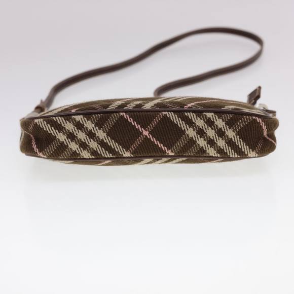 BURBERRY Nova Check Blue Label Shoulder Bag Canvas Brown Auth 40095 - Picture 5 of 16